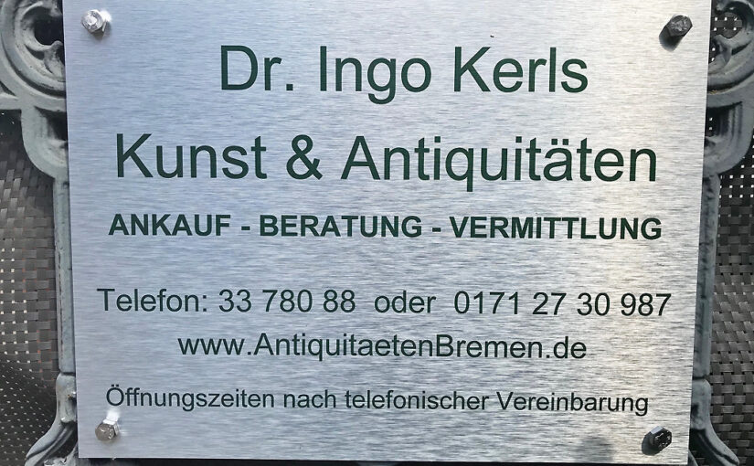 Kunst & Antiquitäten Bremen - Dr. I. Kerls - Außenansicht